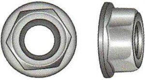 Hexagon Flange Nuts with Nylon Insert and Serrations